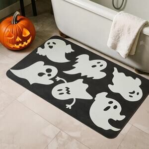 Halloween Ghost Bath / Kitchen Non Slip Quick Dry Mat 24''x36' New